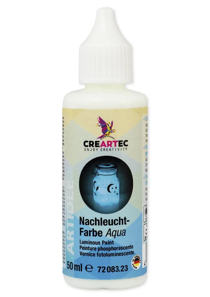 Nachtleuchtfarbe Aqua, 50 ml