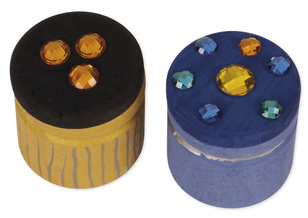 Zahndöschen aus Holz, 24 Stück