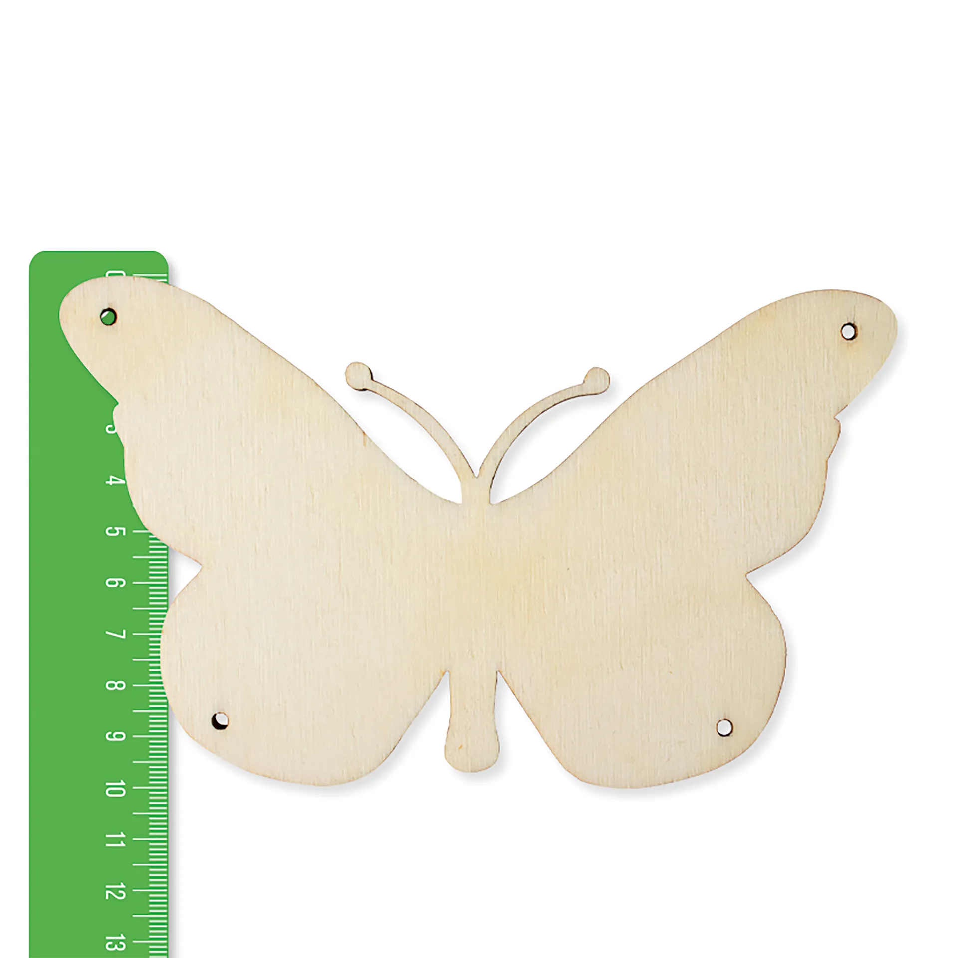 Holz-Schmetterling Blanko zum Aufhängen, 10 cm
