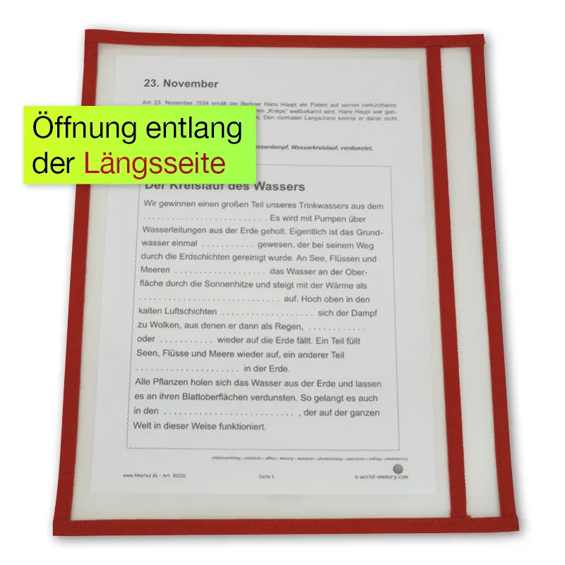 Lern- und Sammeltasche A4-Plus quer, mit Farbeinfassung, 10-tlg.