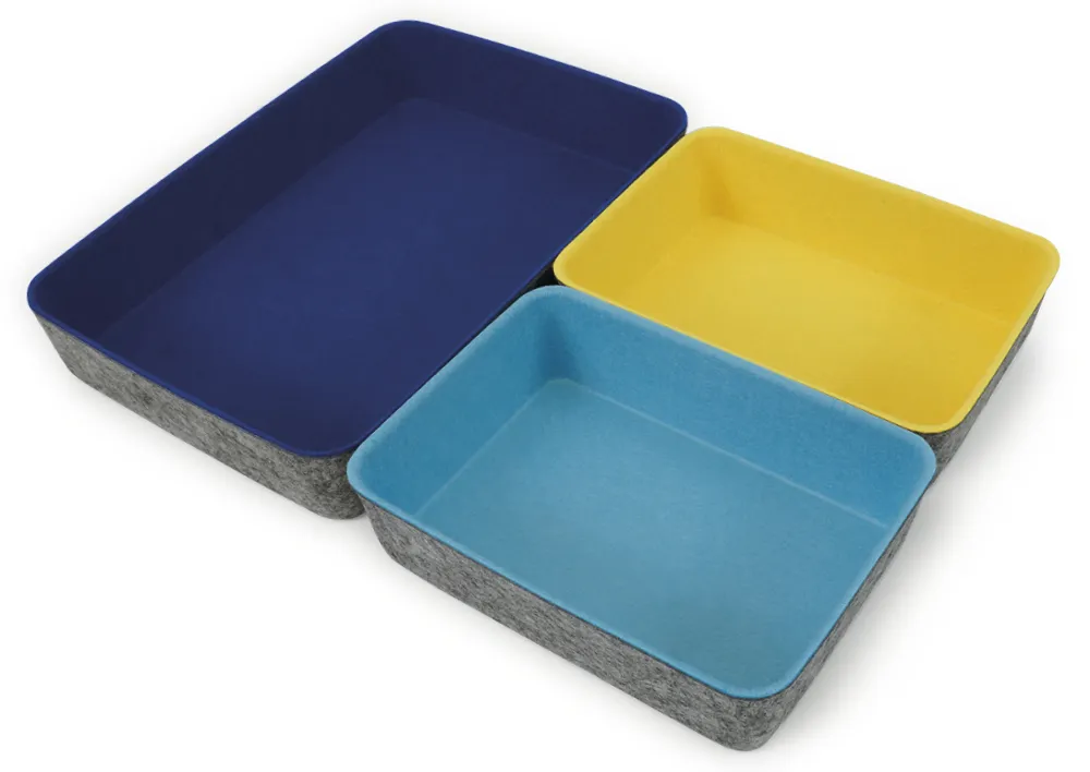 TimeTEX Filz-Schalen Set "Colori", 3-tlg.