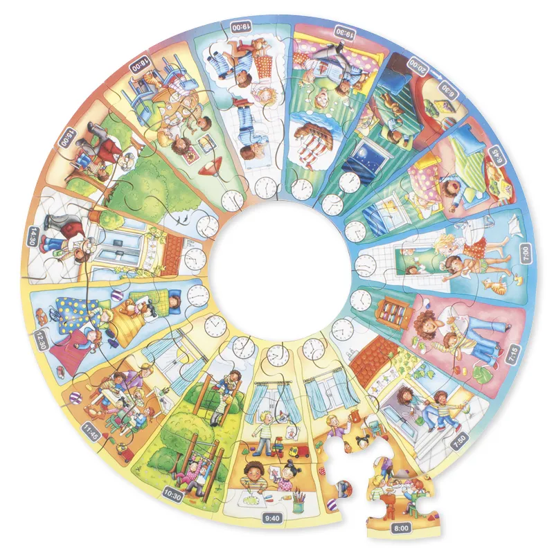 XXL-Lernpuzzle "Mein Tag", 51-tlg.