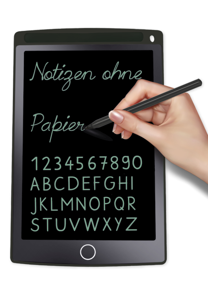 Digitale Schiefertafel SD "A4-XS", schwarzes Display