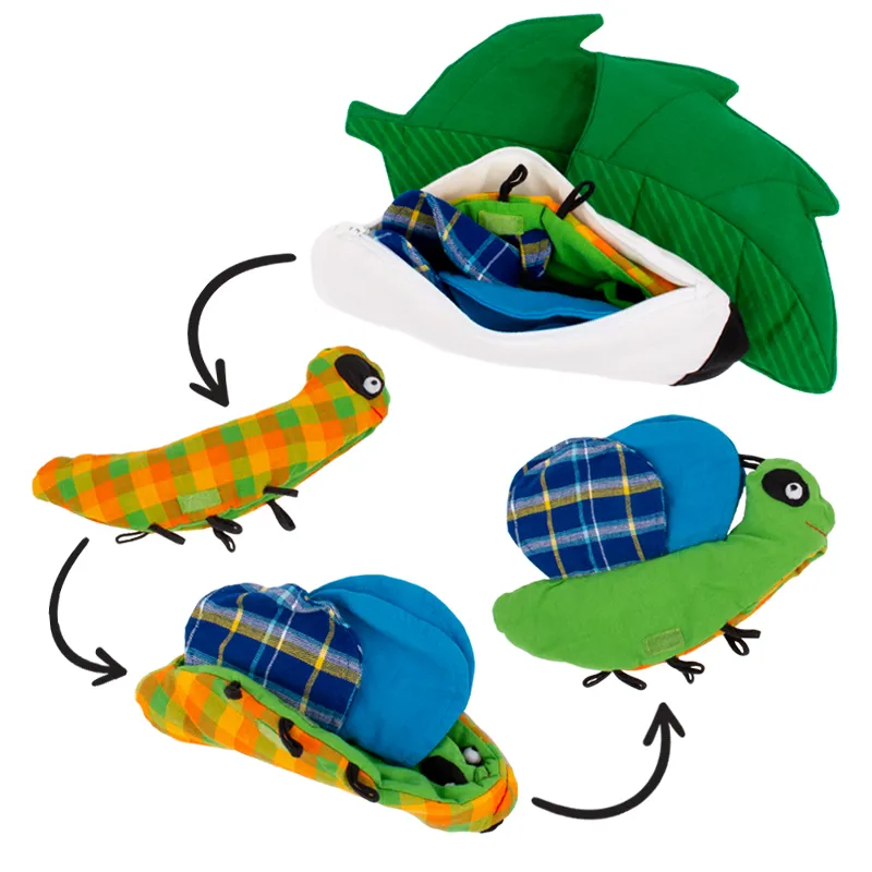 Stoffmodell Lebenszyklus Schmetterling (3-tlg.)