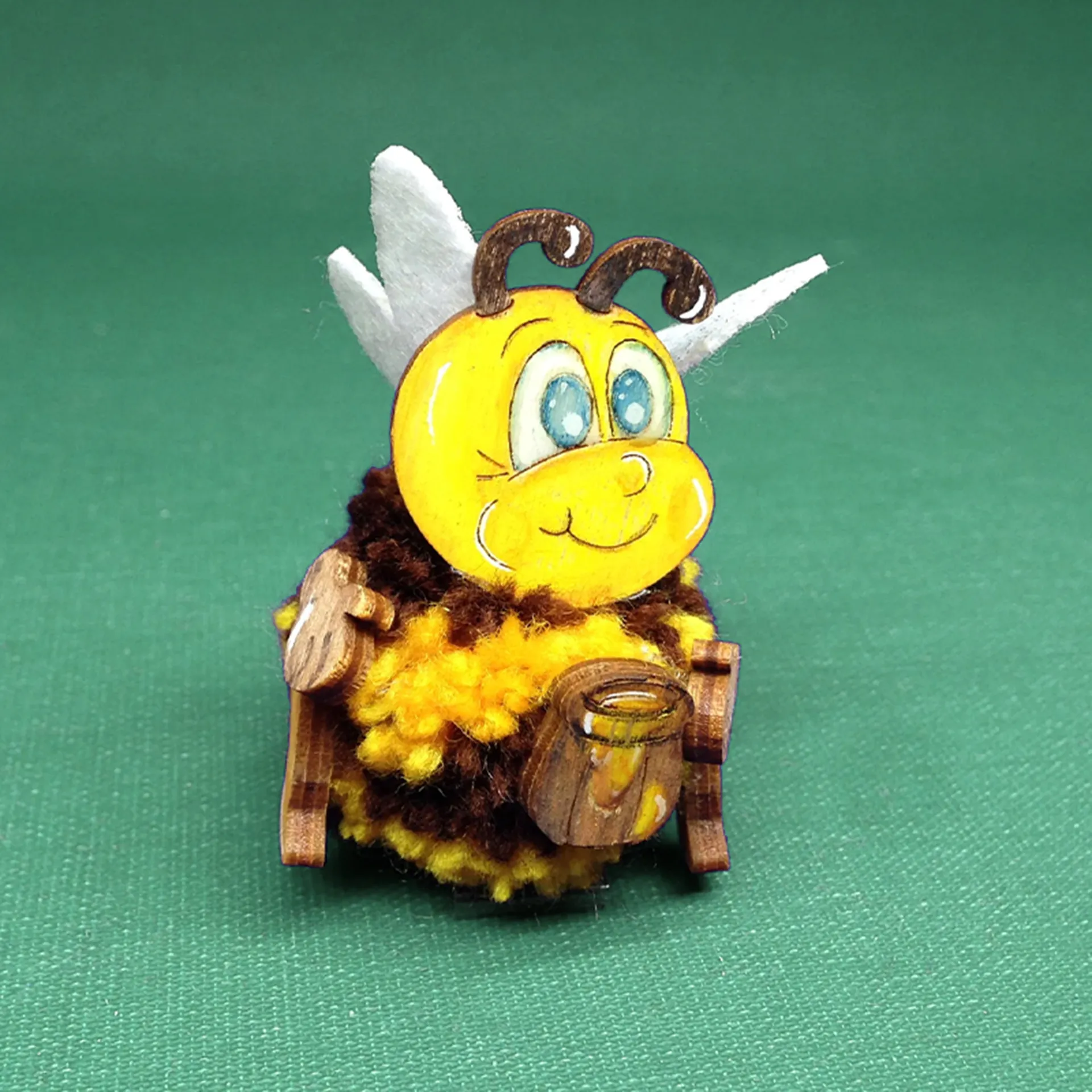 Pompon-Bienen Bastelset, 10 Stk.