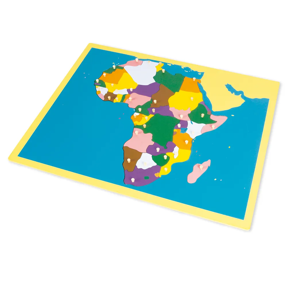 TimeTEX Puzzlekarte Afrika "Montessori Premium"