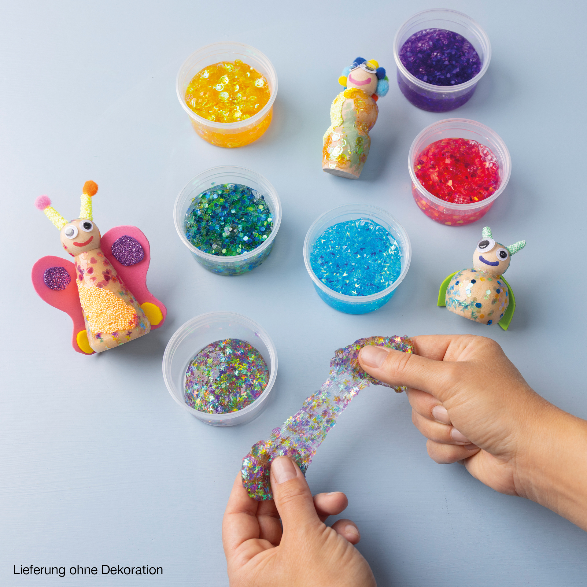 Sequin Clay Modelliermasse, 3x 60 g