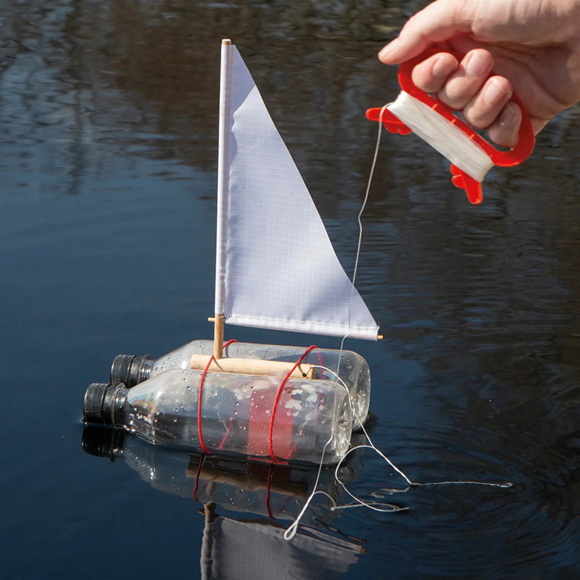 Upcycling-Segelboot, Bastelset