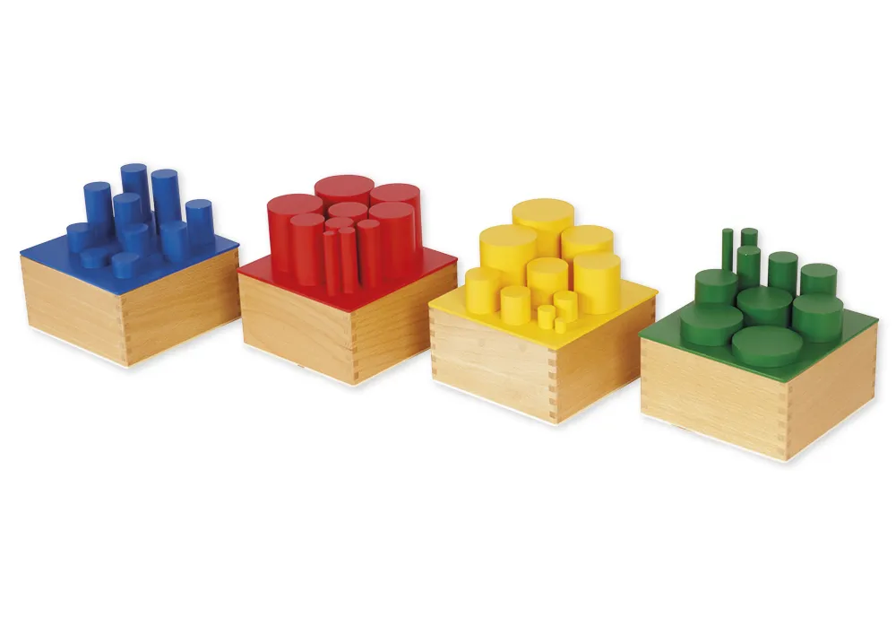 TimeTEX Farbige Zylinder "Montessori Premium"