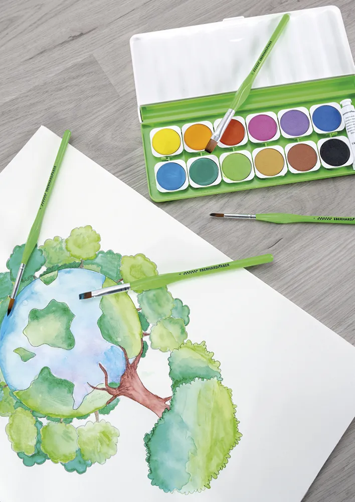 Eberhard Faber Deckfarbkasten Green Winner