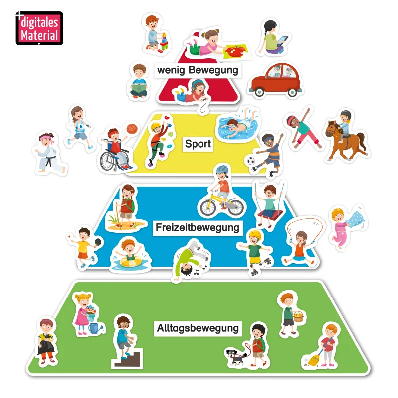 Hagemann Bewegungspyramide, magnetisch, 42-tlg.