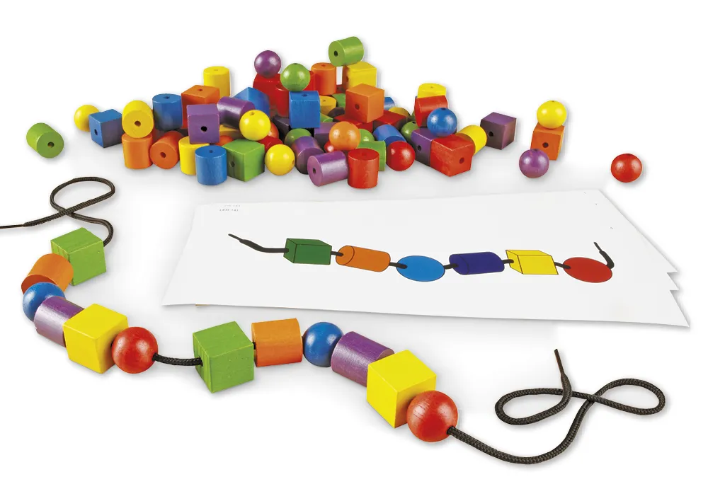 Perlen-Fädelspiel, 130-tlg.