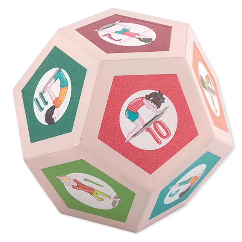 Yoga-Set für Kinder mit Würfel und Karten, 13-tlg.