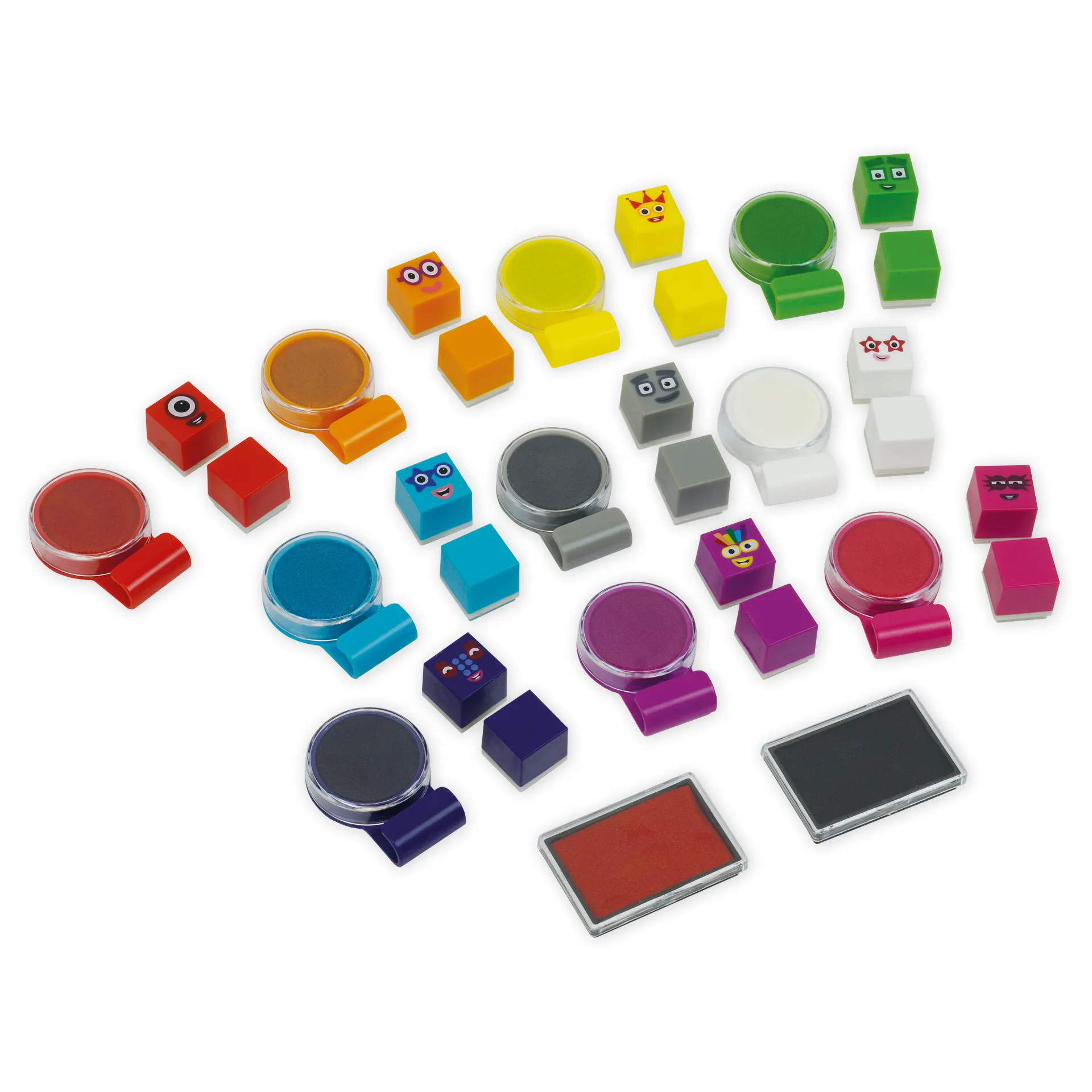 Set Mathe-Stempel "Rechen-Türme", 32-tlg.