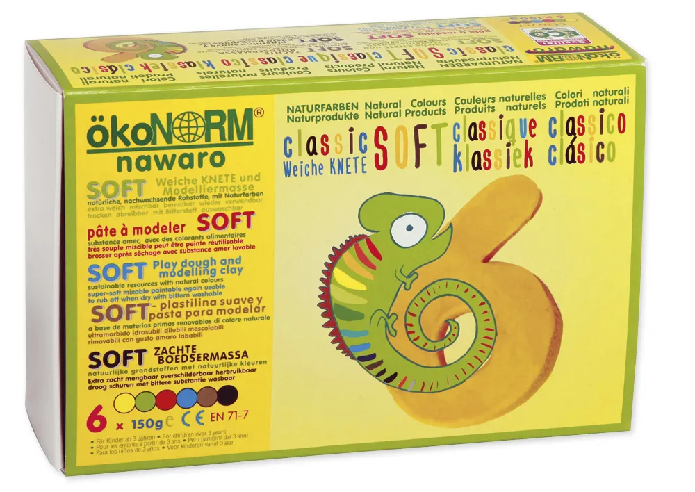 Set SOFT-Modelliermasse nawaro, 6-tlg.