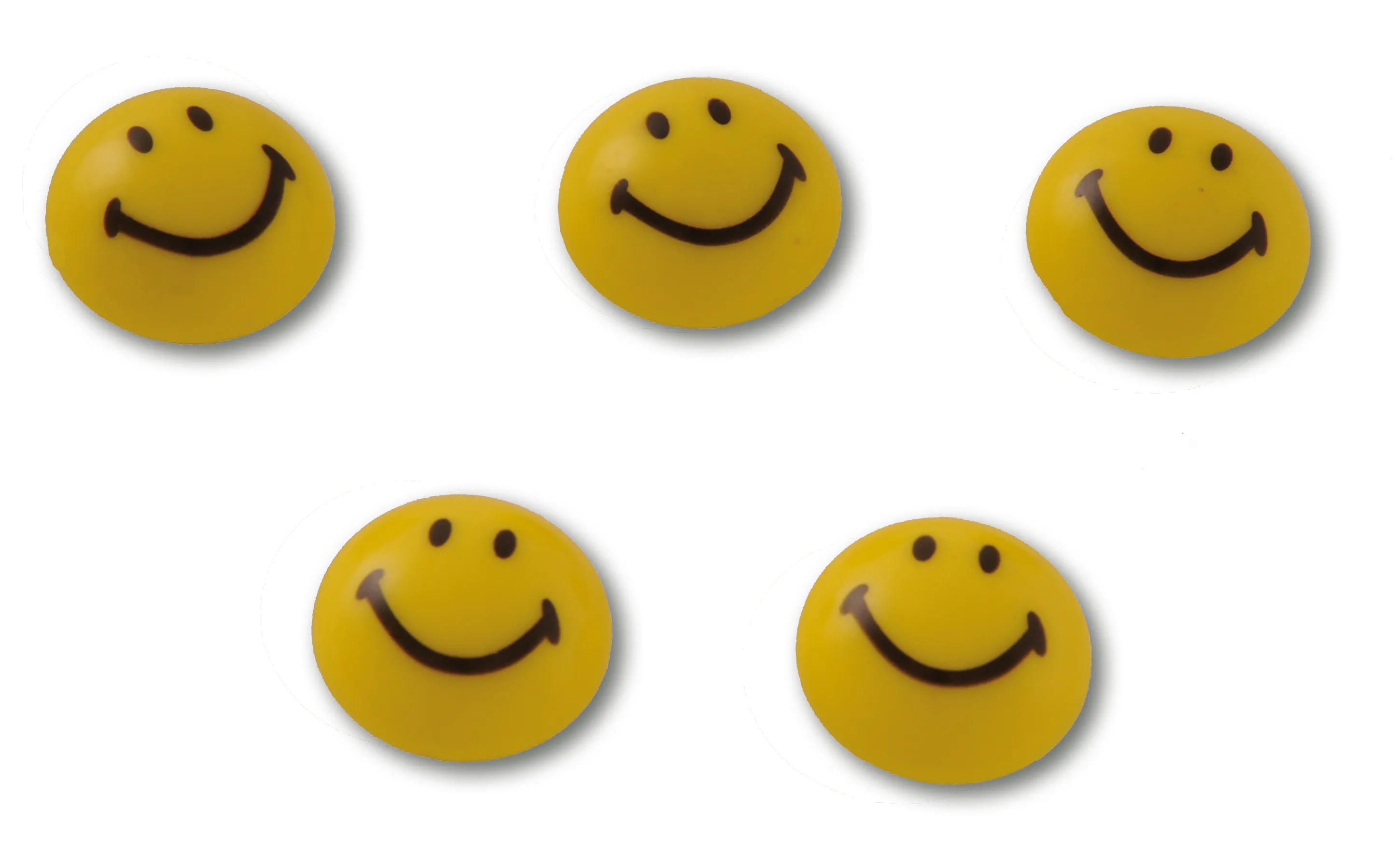 Smiley-Magnete 20 mm ø, 8 Stück