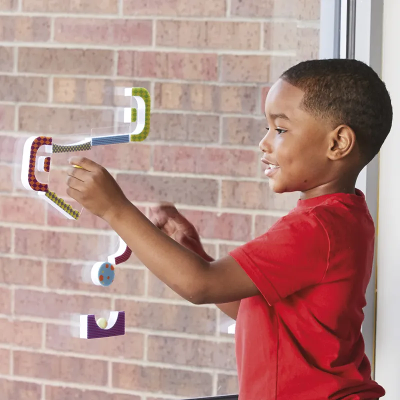 Kugelbahn fürs Fenster, 18-tlg.