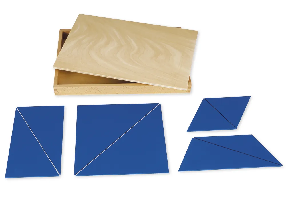 TimeTEX Zwölf Blaue Dreiecke "Montessori Premium"