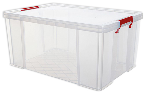 Kunststoff-Box stapelbar, transparent, 70 Liter