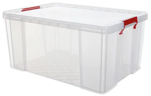 Kunststoff-Box stapelbar, transparent, 70 Liter