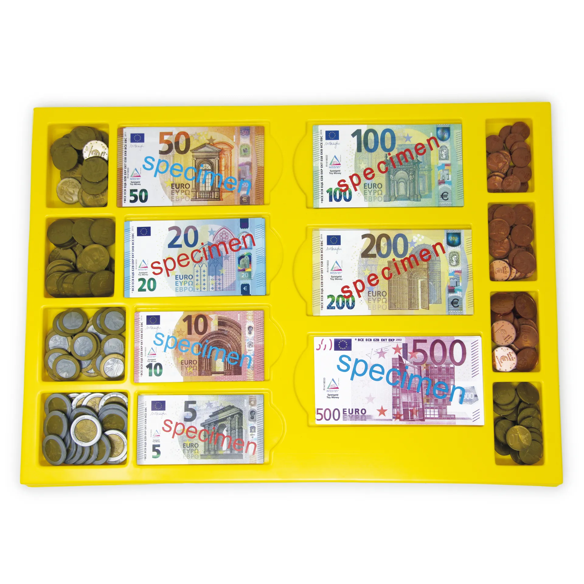 Set Euro-Rechengeld in Kassette, 290-tlg.