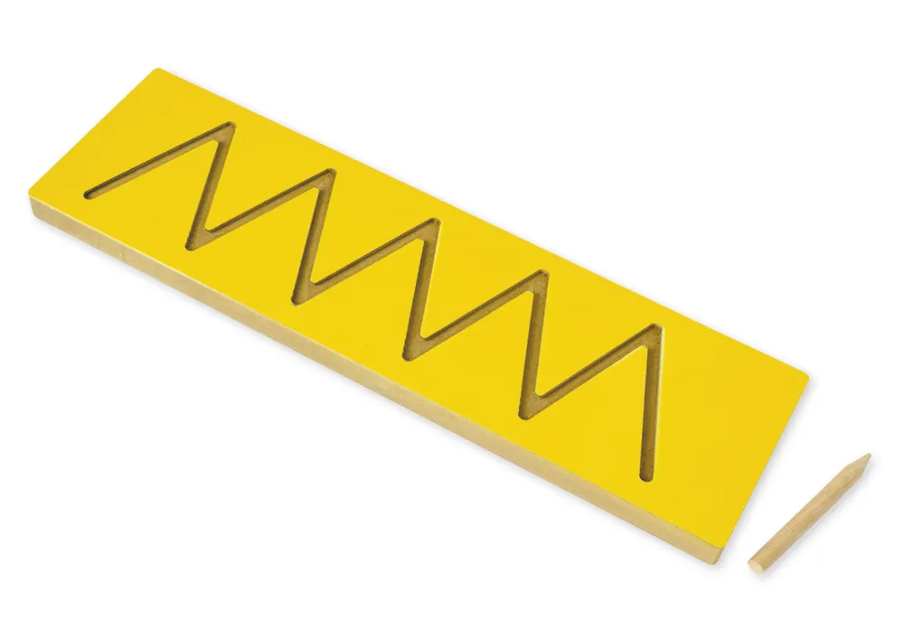 Set Schwungübungs-Schablonen mit Griffel, 5-tlg. in Holzbox