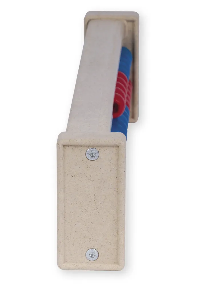 Rechenrahmen für 20-er Zahlenraum rot/blau, gerade Seitenteile