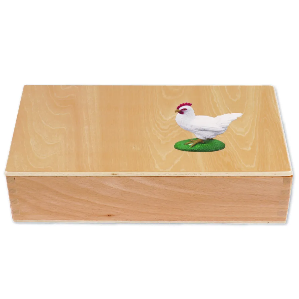 TimeTEX Lebenszyklus eines Huhns, in Holzbox "Montessori Premium"