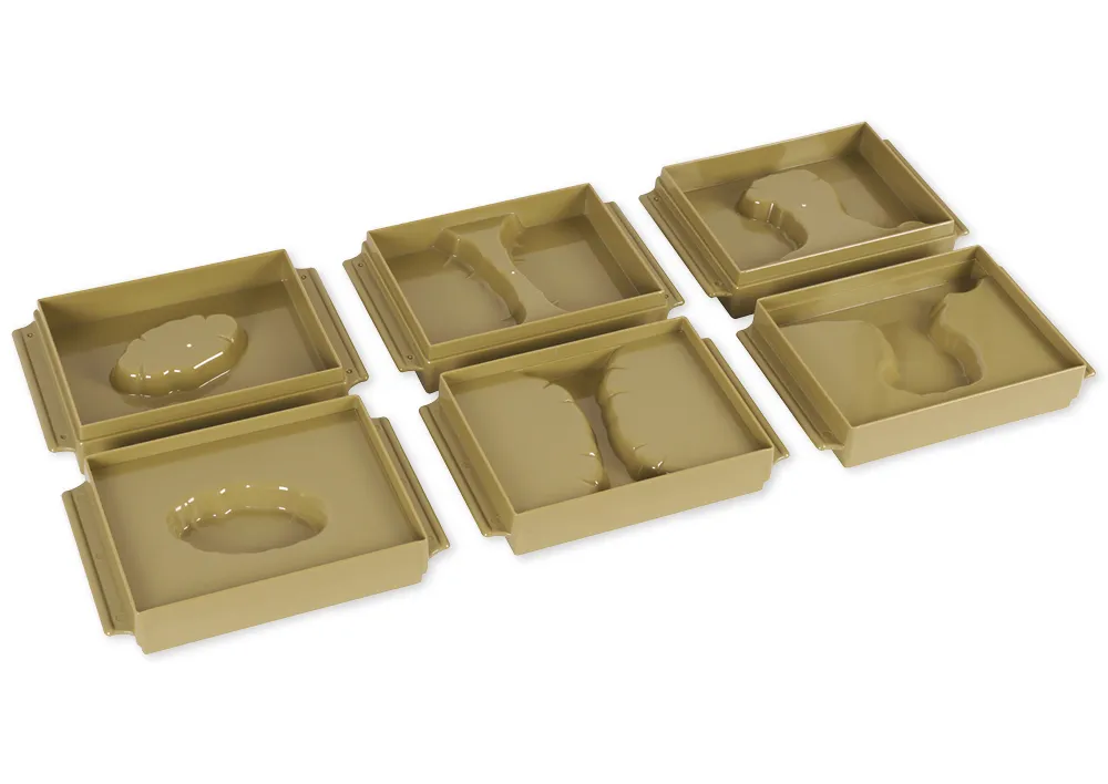 TimeTEX Schalen Land und Wasserformen, 10 Stück "Montessori Premium"