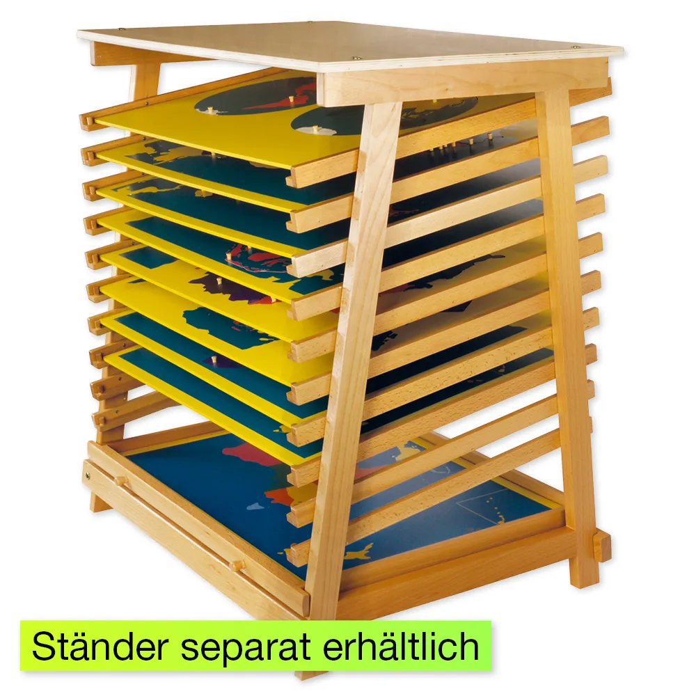 TimeTEX Puzzlekarte Asien "Montessori Premium"