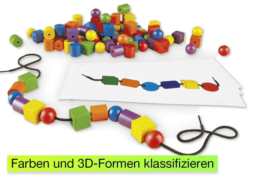 Perlen-Fädelspiel, 130-tlg.