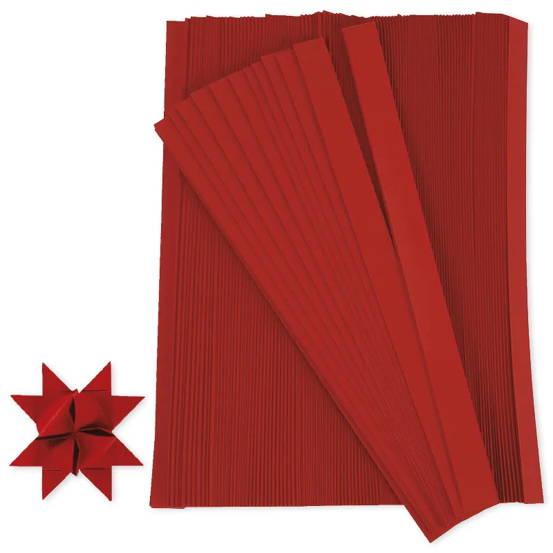 Bastelset "Kleine rote Fröbelsterne", für 125 Sterne