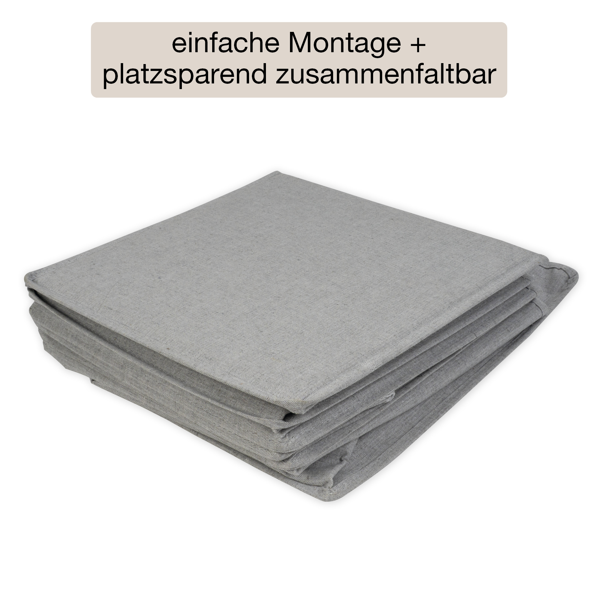 TimeTEX Hänge-Regal "Origami" A4 mit 5 Fächern, aus Stoff, hellgrau