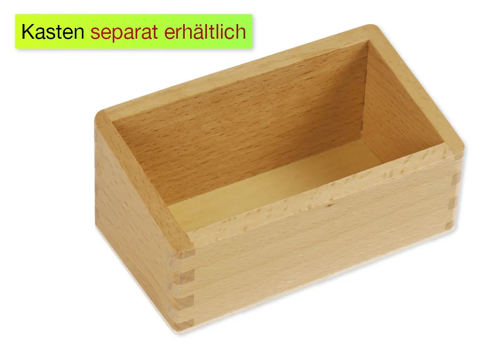 TimeTEX Satz Ziffern 1-10 auf Holzbrettchen "Montessori Premium"