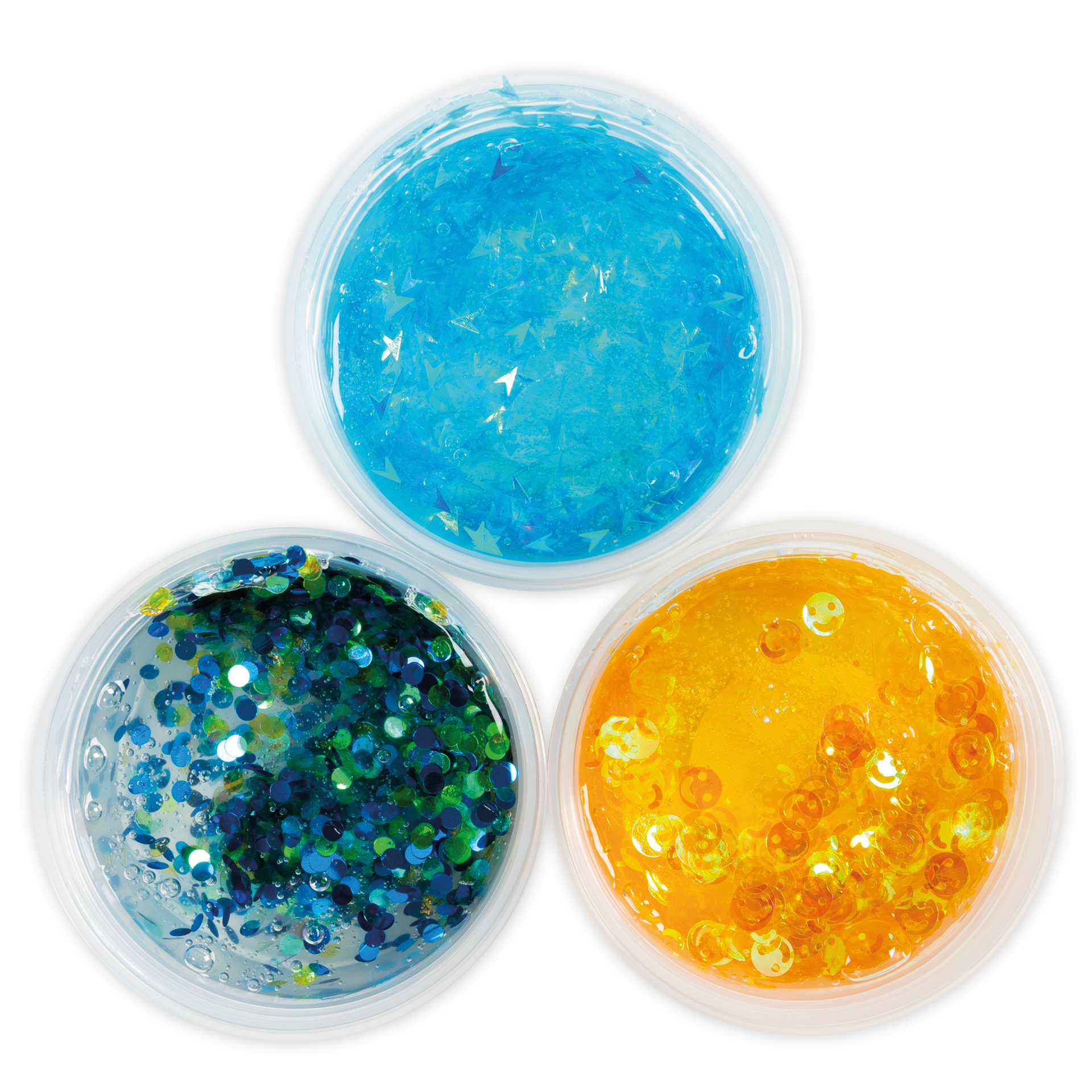 Sequin Clay Modelliermasse, 3x 60 g