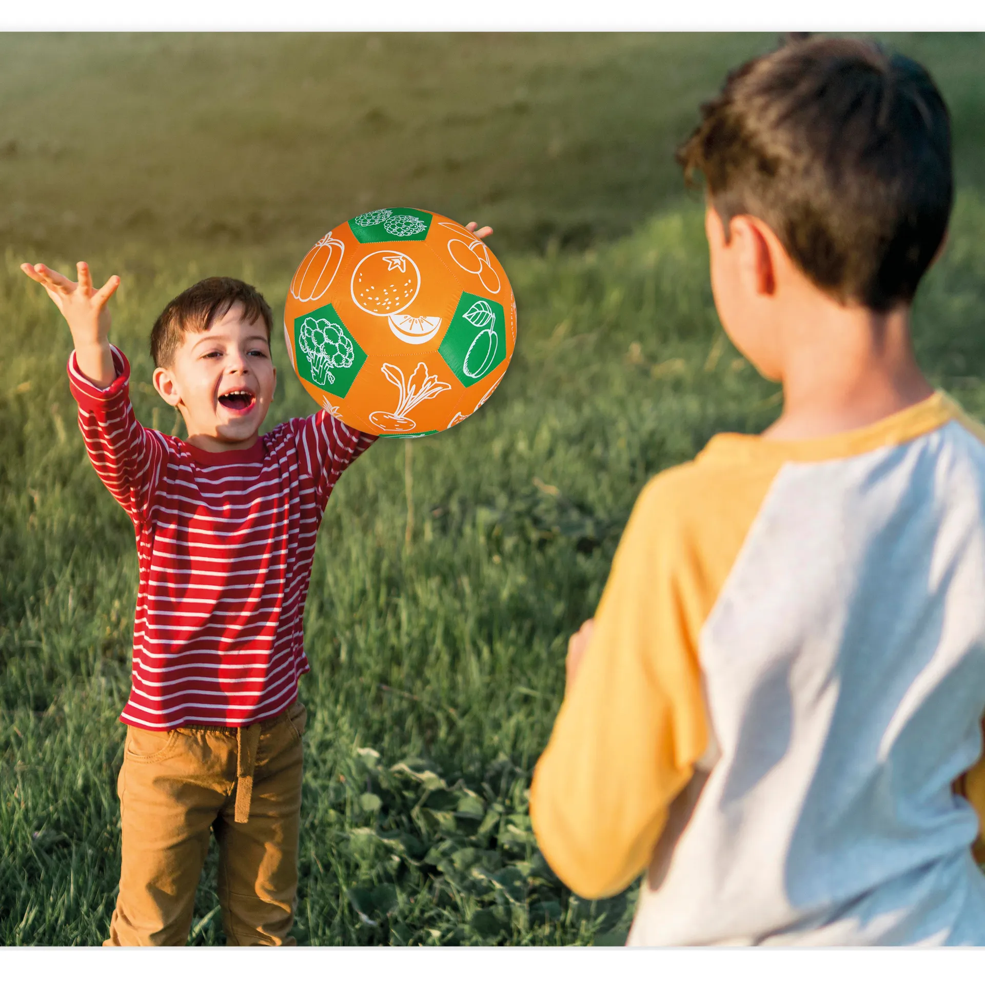 Lernspiel-Ball "Pello" - Obst und Gemüse