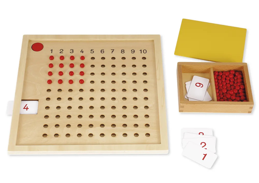 TimeTEX Kleines Multiplikationsbrett "Montessori Premium"