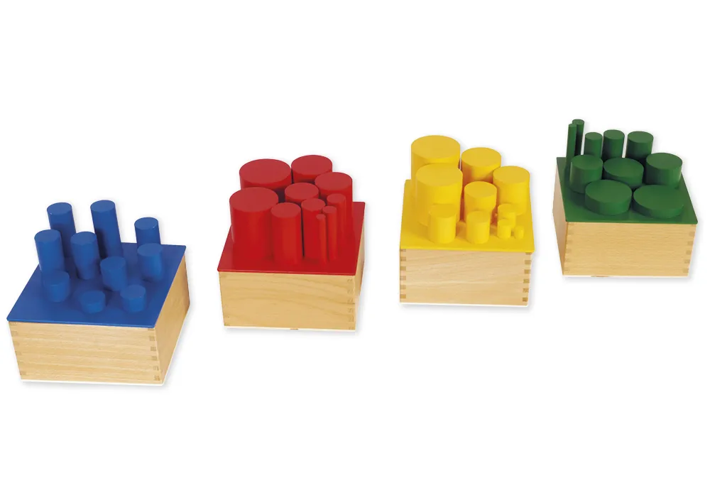 TimeTEX Farbige Zylinder "Montessori Premium"