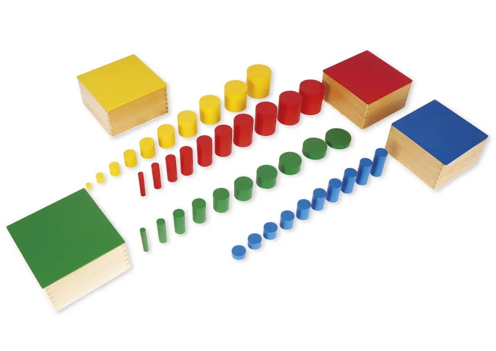 TimeTEX Farbige Zylinder "Montessori Premium"