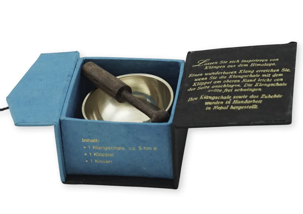 Klangschale Mini in Box, ca. 5 cm ø