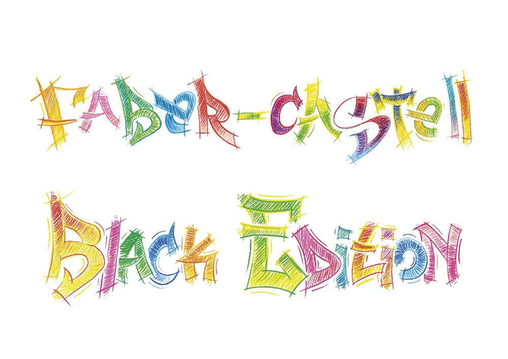 Faber-Castell Black Edition Buntstifte, 12 Stück