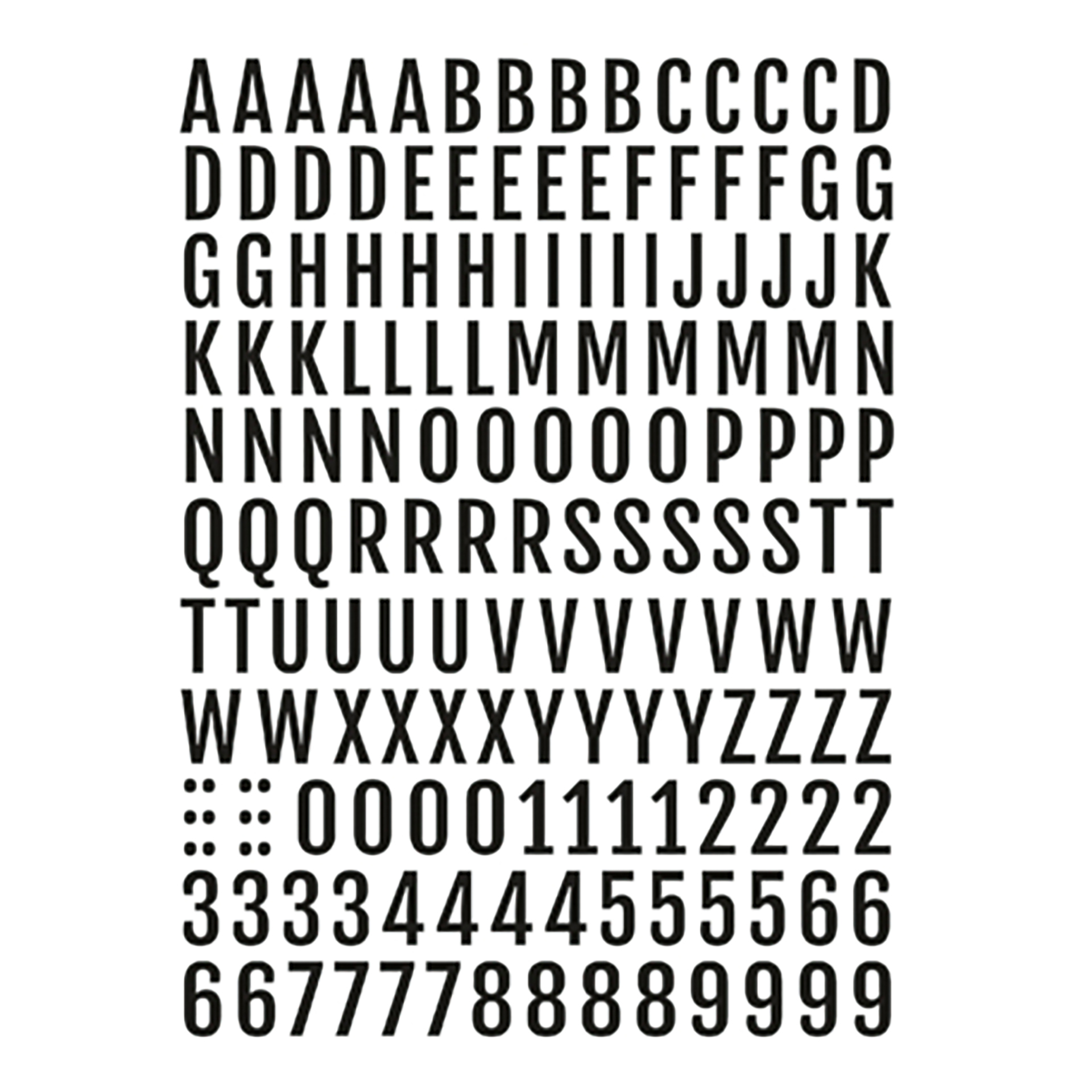 Transfer-Aufkleber "Words”, mit 3D-Effekt