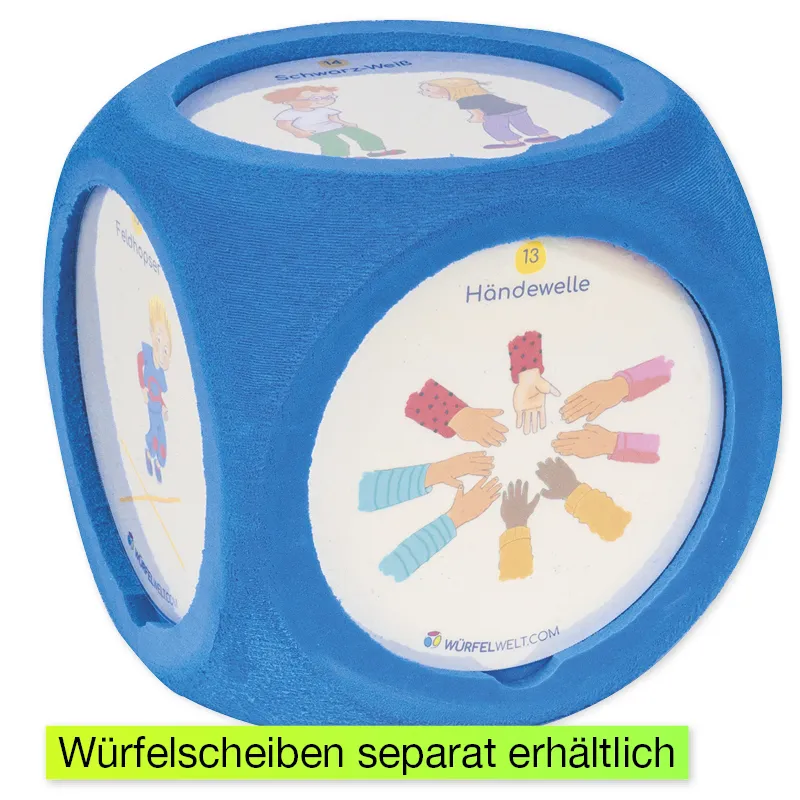 Flüster-Würfel XXL mit individuellen Seiten, 16 cm