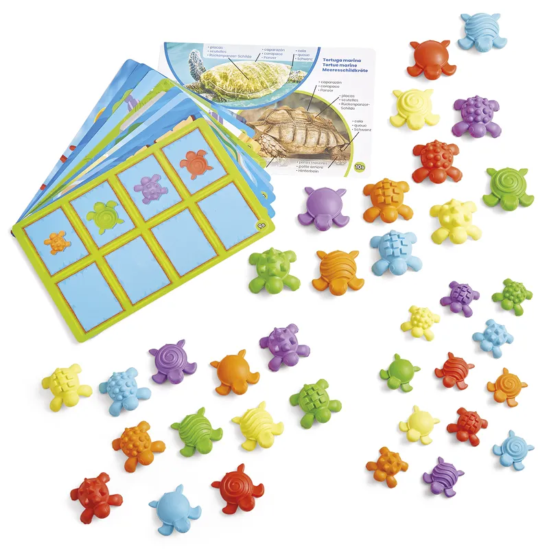 Sortier-Spiel "Sensorische Schildkröten", 46-tlg.