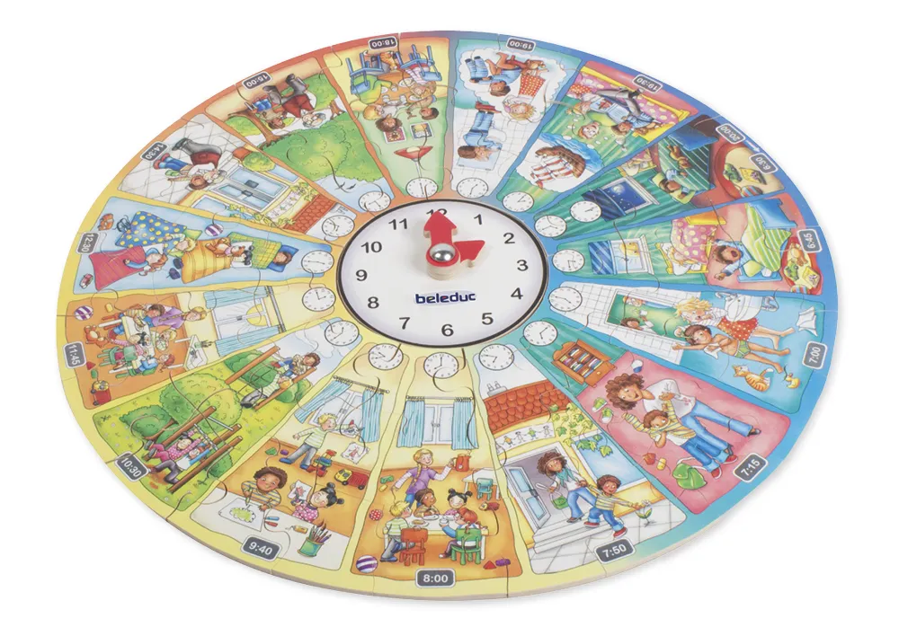 XXL-Lernpuzzle "Mein Tag", 51-tlg.