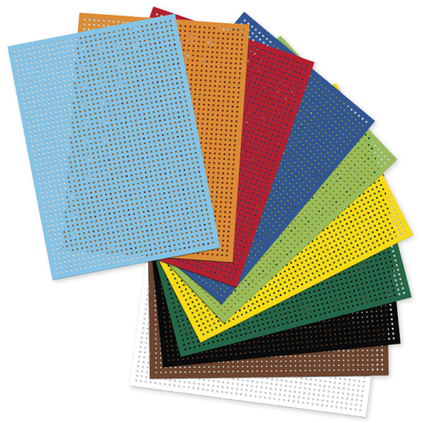 Stickkarton farbig, 17,5x24,5 cm, 40 Blatt