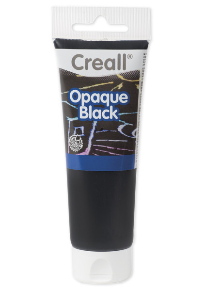 Creall Deckfarbe "Opaque Black", 120 ml