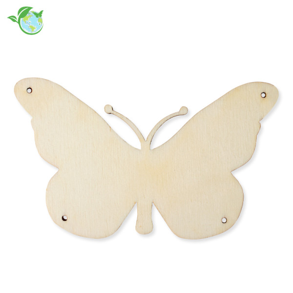 Holz-Schmetterling Blanko zum Aufhängen, 10 cm