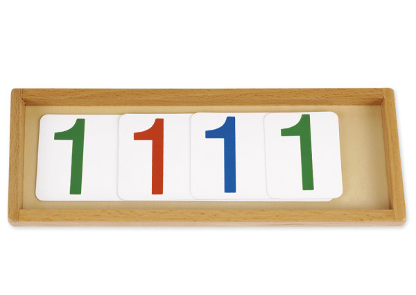 TimeTEX Zahlen 1-1000 für Einführung in das Dezimalsystem, im Tablett "Montessori Premium"