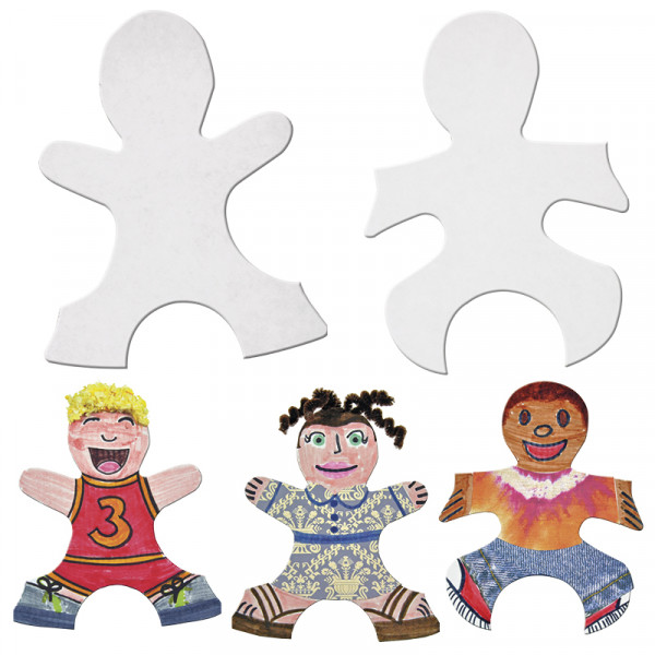 Puzzleteile aus Kinderfiguren zum Selbstgestalten, 24 Stück
